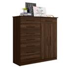 Conjunto Guarda Roupa E Cômoda Cedro Off White