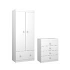 Conjunto Guarda-roupa E Cômoda Formosa Branco