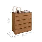 Conjunto Guarda Roupa E Cômoda Hayabusa Cedro