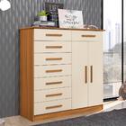 Conjunto Guarda Roupa E Cômoda Jill Carvalho Off White