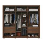 Conjunto Guarda Roupa E Cômoda Júpiter Havana