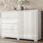 Conjunto Guarda Roupa E Comoda Lotus Branco