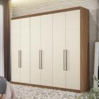 Conjunto Guarda Roupa E Cômoda Mari Jatobá Areia