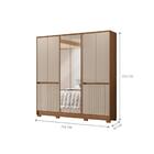 Conjunto Guarda Roupa E Comoda Maunee Carvalho Fendi