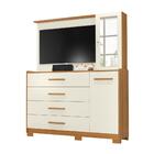 Conjunto Guarda Roupa E Cômoda Miller Off White