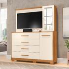 Conjunto Guarda Roupa E Cômoda Miller Off White