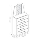 Conjunto Guarda Roupa E Cômoda Orfeu Carvalho Off White