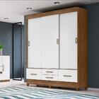 Conjunto Guarda Roupa E Cômoda Portofino Naturale Branco