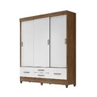 Conjunto Guarda Roupa E Cômoda Portofino Naturale Branco