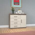 Conjunto Guarda Roupa E Cômoda Sapateira Beaumont Castanha Of