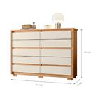 Conjunto Guarda Roupa E Cômoda Smart Freijó Off White