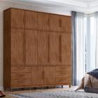 Conjunto Guarda Roupa E Cômoda Tess Avelã