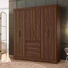 Conjunto Guarda Roupa E Cômoda West Cedro