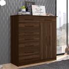 Conjunto Guarda Roupa E Cômoda West Cedro