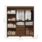 Conjunto Guarda Roupa E Cômoda West Cedro