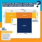 Conjunto Guarda Roupa Modulado Canto Casal 2 Portas E Cabecei
