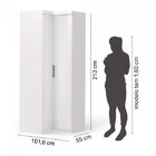 Conjunto Guarda Roupa Modulado Canto E Cabeceira Casal 5 Peça