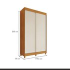 Conjunto Guarda-roupa Solteiro 2 Portas De Correr 2 Gavetas P