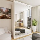 Conjunto Guarda Roupa Solteiro Premium 138cm 2 Portas E Cômod