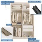 Conjunto Guarda Roupa Solteiro Premium 138cm 2 Portas E Cômod