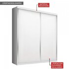 Conjunto Guarda Roupa Solteiro Premium 138cm 2 Portas E Cômod