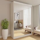 Conjunto Guarda Roupa Solteiro Premium 138cm 2 Portas E Cômod