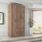 Conjunto Guarda Roupas Com Espelho E Cama Solteiro Arthur Ata