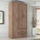 Conjunto Guarda Roupas Com Espelho E Cama Solteiro Arthur Ata