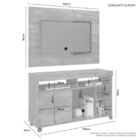 Conjunto Gurupi  Jcm Movelaria - Cacau Grigio Jcm.