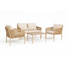 Conjunto Harbor Área Externa: Sofá 2 Lugares + 2 Poltronas +