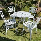 Conjunto Havana Mesa 4 Cadeiras Sem Braços - Branco