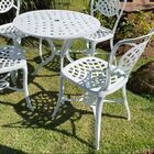 Conjunto Havana Mesa 4 Cadeiras Sem Braços - Branco