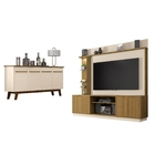 Conjunto Home Atlanta Com Luz De Led E Buffet Opala Cinamomo