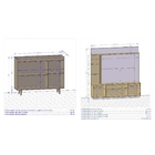 Conjunto Home Atlanta Com Luz De Led E Buffet Quartzo Off Whi