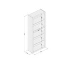 Conjunto Home Office 1 Escrivaninha 2 Gavetas Com 2 Estantes