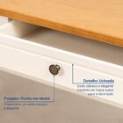 Conjunto Home Office 1 Mesa 120cm 2 Gavetas 1 Armário 2 Porta