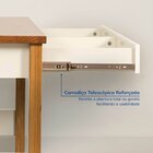 Conjunto Home Office 1 Mesa 120cm 2 Gavetas 1 Armário 2 Porta