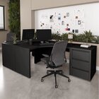 Conjunto Home Office 1 Mesa Em L 1 Mesa 1 Gaveteiro Ficus 135