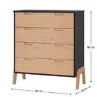 Conjunto Home Office 2 Peças 1 Cômoda 4 Gavetas 1 Estante Liv