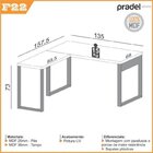 Conjunto Home Office 2 Peças 1 Escrivaninha Em L  E 1 Gavetei