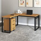 Conjunto Home Office 2 Peças 1 Escrivaninha Em L  E 1 Gavetei