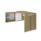 Conjunto Home Office 2 Peças 1 Escrivaninha Em L Smart Com 1