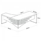 Conjunto Home Office 2 Peças 1 Mesa Tamburato Em L 1 Gaveteir