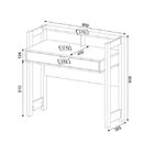 Conjunto Home Office 2 Peças Com 1 Escrivaninha E 1 Armário T