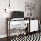 Conjunto Home Office 2 Peças Com 1 Escrivaninha E 1 Armário T