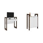 Conjunto Home Office 2 Peças Com 1 Escrivaninha E 1 Armário T