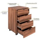 Conjunto Home Office 2 Peças Com 1 Escrivaninha E 1 Gaveteiro