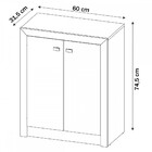 Conjunto Home Office 2 Peças Com 1 Mesa E 1 Armário Para Escr