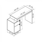 Conjunto Home Office 2 Peças Com Estante 1 Porta E 5 Pratelei