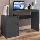 Conjunto Home Office 2 Peças Com Estante 1 Porta E 5 Pratelei